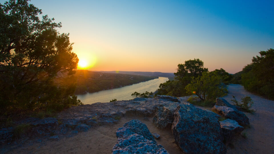 Mount Bonnell at sunset photo by Brian Birzer