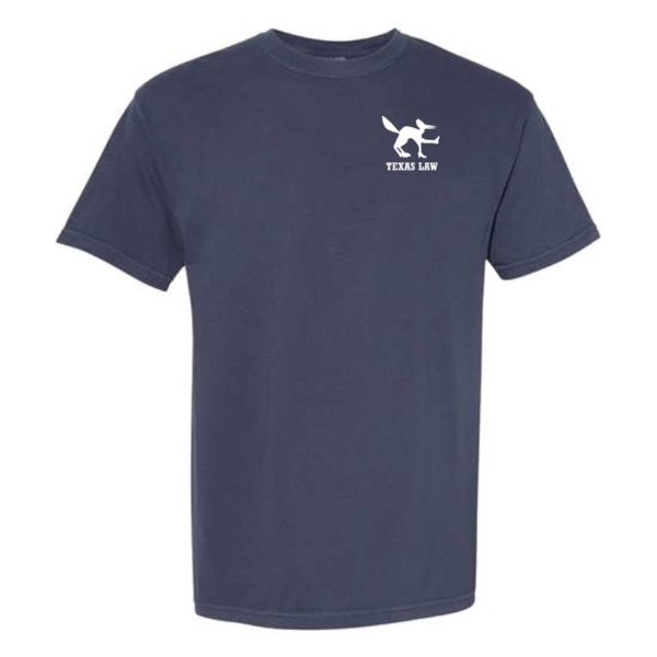 Image of a Navy Texas Law Tee