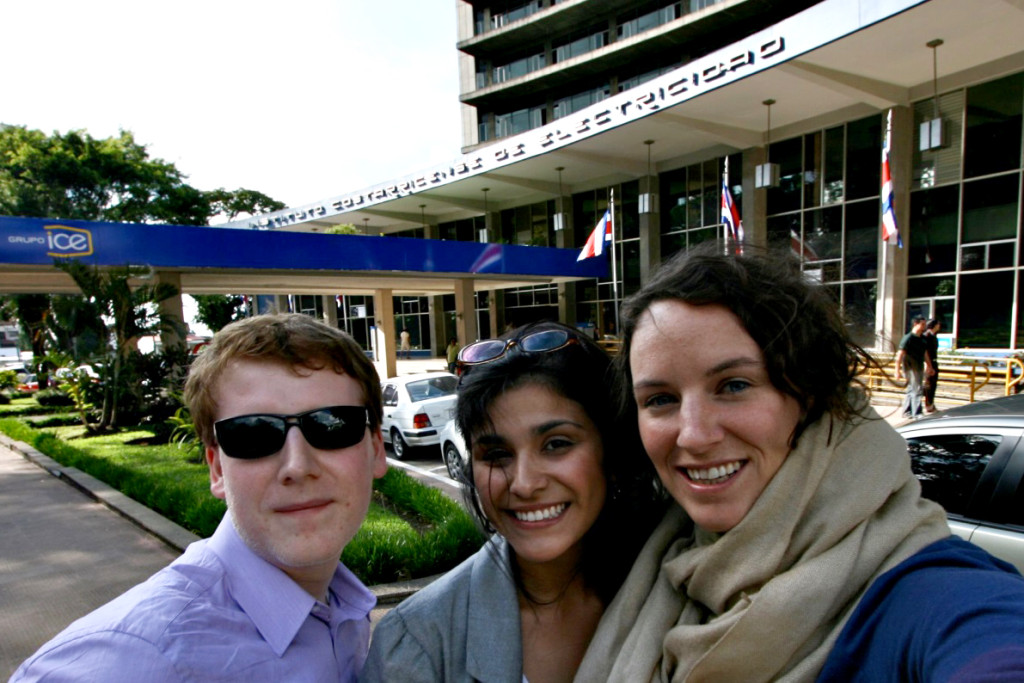 Human Rights Clinic students at the Instituto Costarricense de Electricidad in Costa Rica in 2010.