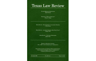 Texas Law Review cover art