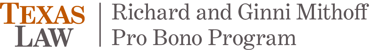 Richard and Ginni Mithoff Pro Bono Program logo