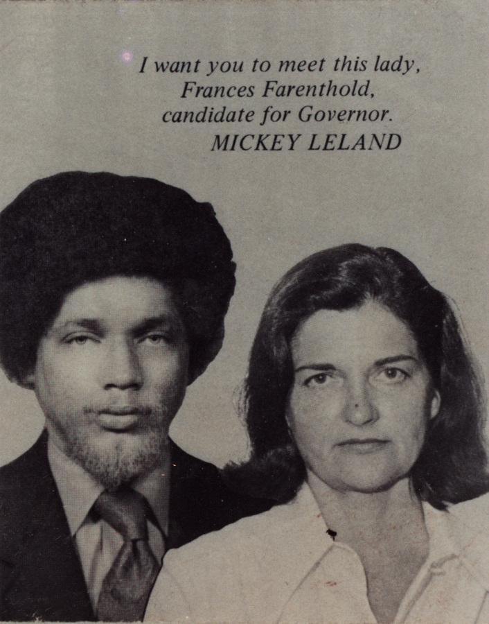 Campaign Photograph of Frances Tarlton Farenthold and Mickey Leland