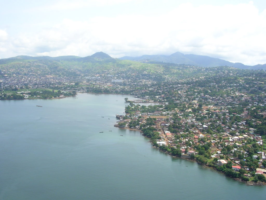 Sierra Leone river and town