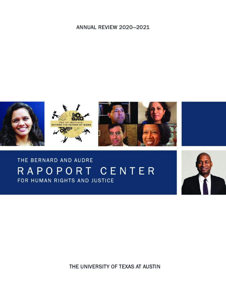 Rapoport Center For Human Rights And Justice | Annual Review 2020-2021