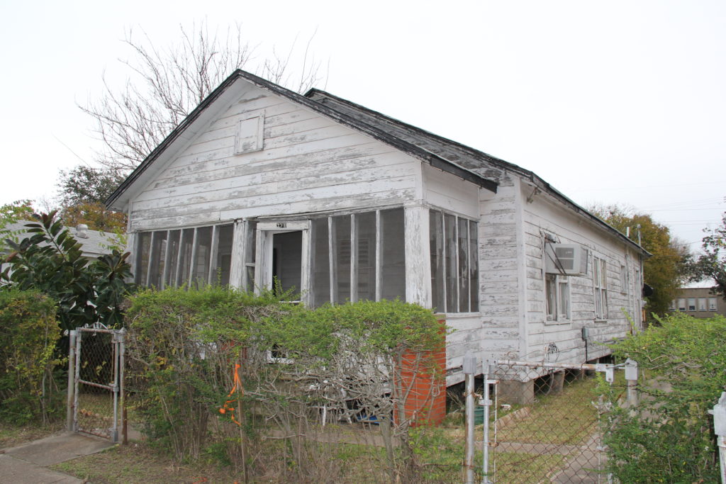 House damaged by hurricane