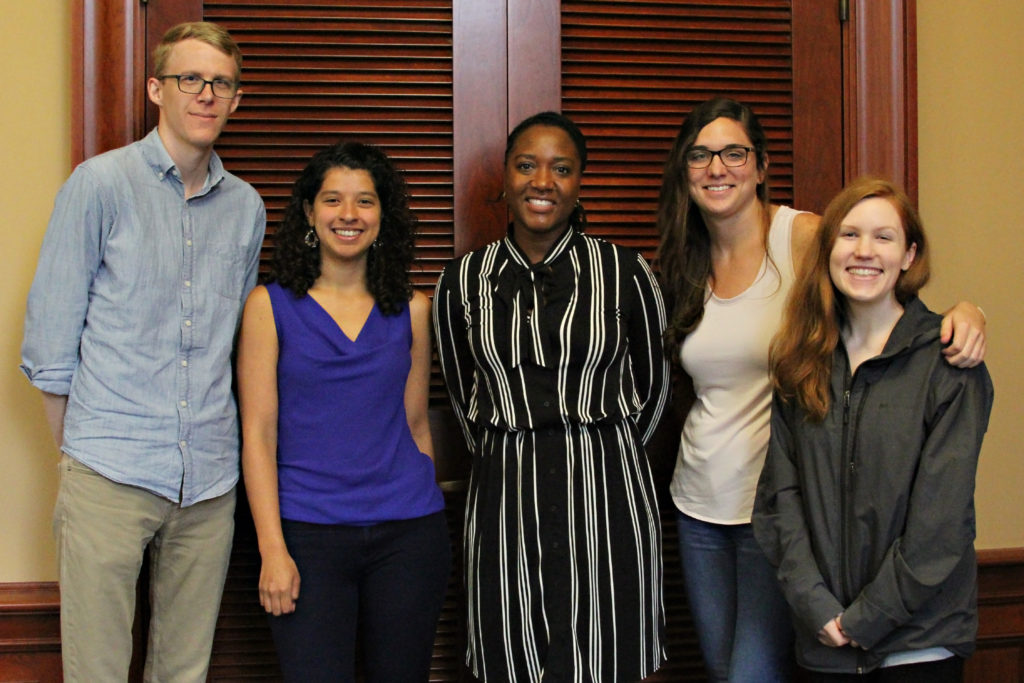 Janai Nelson with students