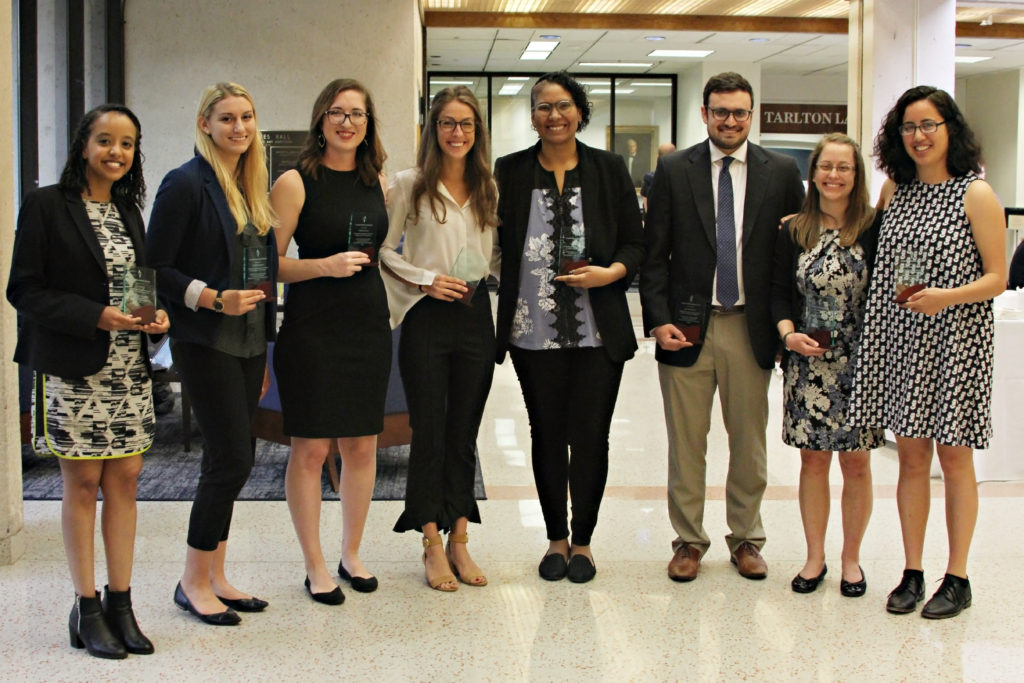 photo of graduating student award recipients