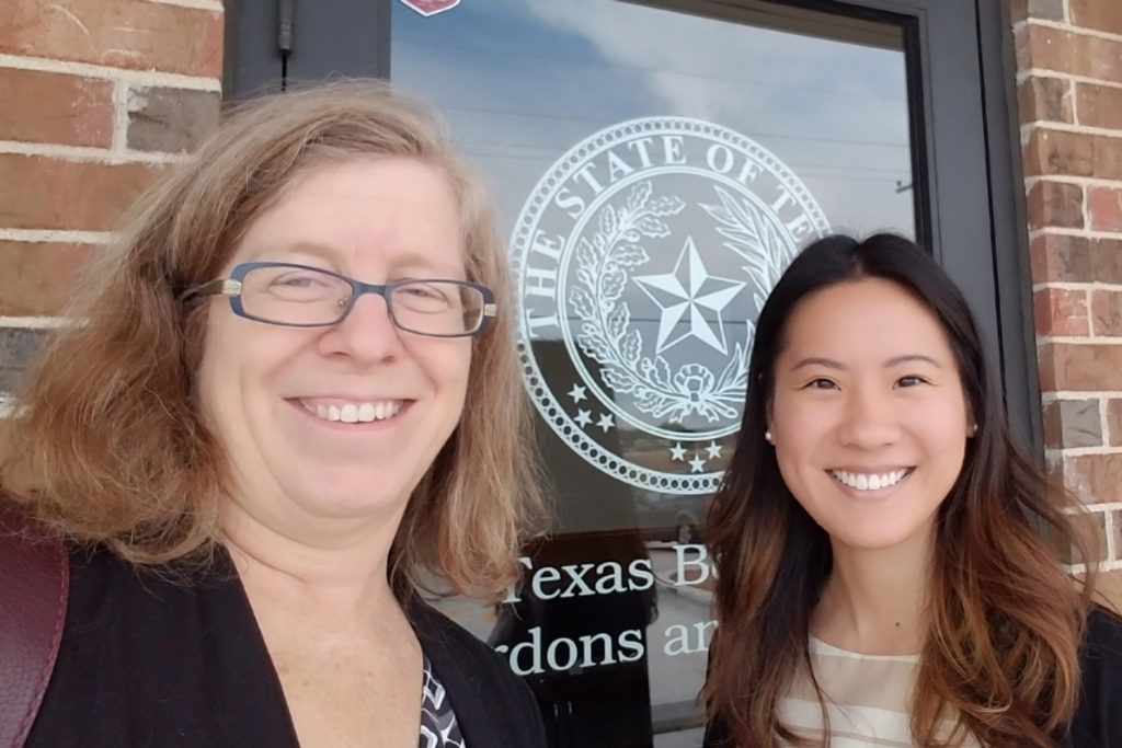 Photo of Helen Gaebler and Julia Chung