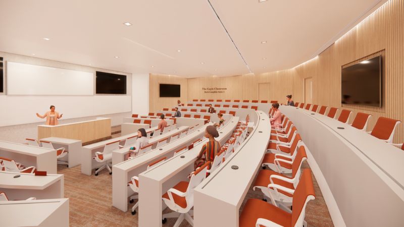 rendering of new classroom
