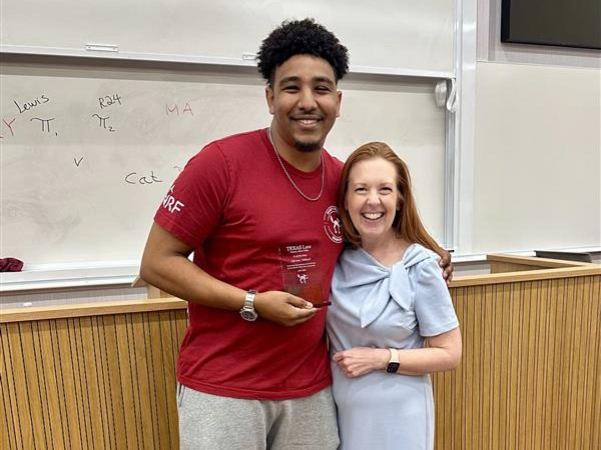 photo of Akram Abbadi and Dean Elizabeth Bangs