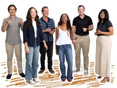 Portrait of Liam Herrera, Emily Piter, Ben Dunbar, Andreana Faucette, Kyle Gotimer, and Kavya Balaji.