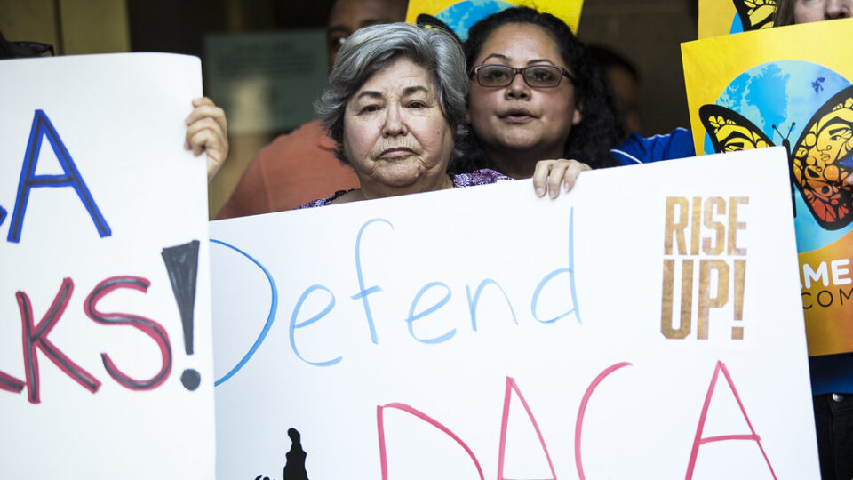 Rally in support of the Deferred Action for Childhood Arrivals policy in Austin in 2017