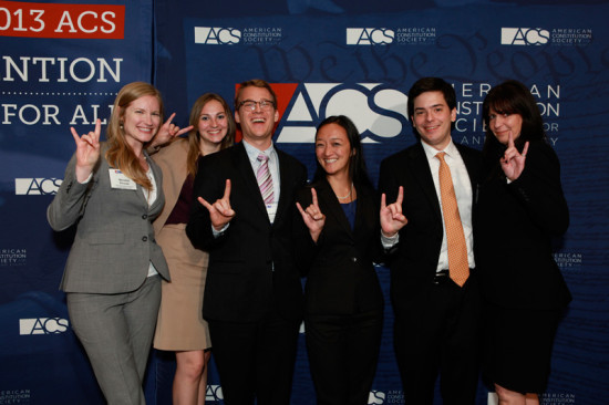 From left to right: Meredith Kincaid, '13, outgoing president; Kali Cohn, '14, incoming president; David Fisher, '15, incoming event coordinator; Nora Gay, '15, incoming vice-president of membership; Michael Hurta, '15, incoming vice president of treasury; and Kristine Baumstark, '14, incoming vice president of mentorship. 