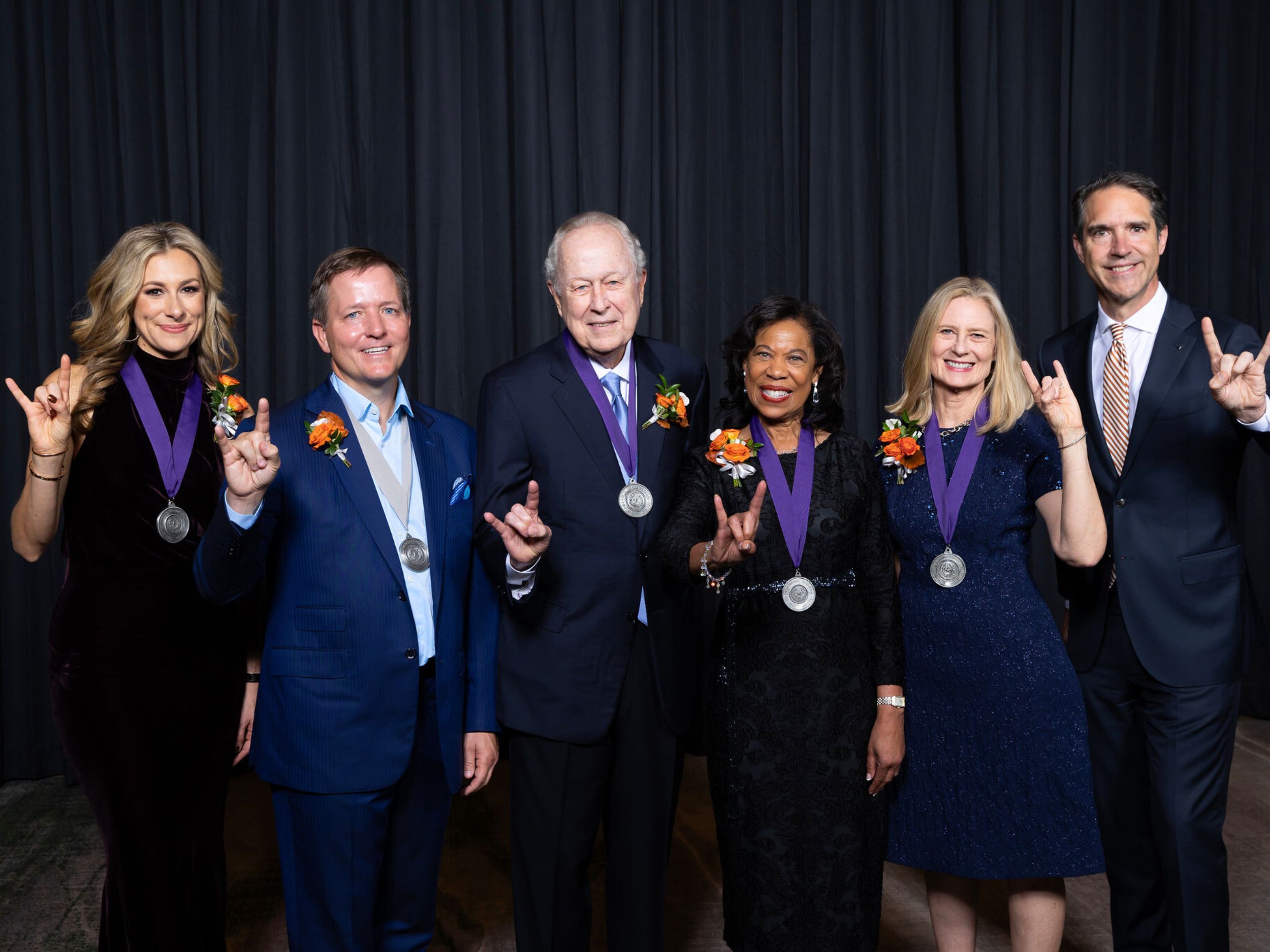 2024 Alumni Awards honorees with Dean Chesney.