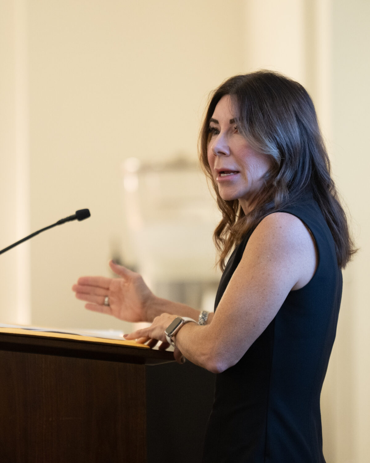 Rachel Speaking at UT Law Chancellors Induction Ceremony 2025