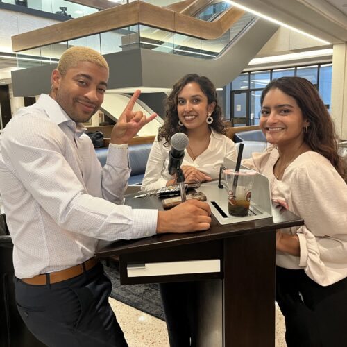 Planning Committee Members Julian Humphrey-Davis, Mansi Chauhan, and Barbara DiCastro.