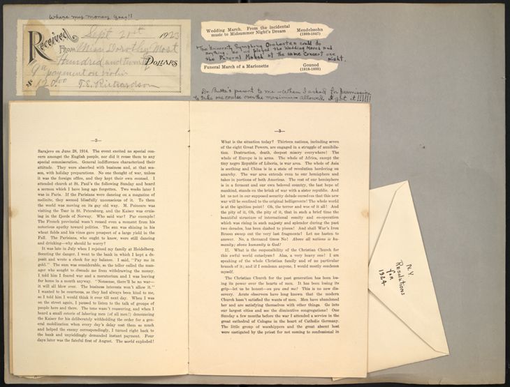 Dorothy Most's Scrapbook page