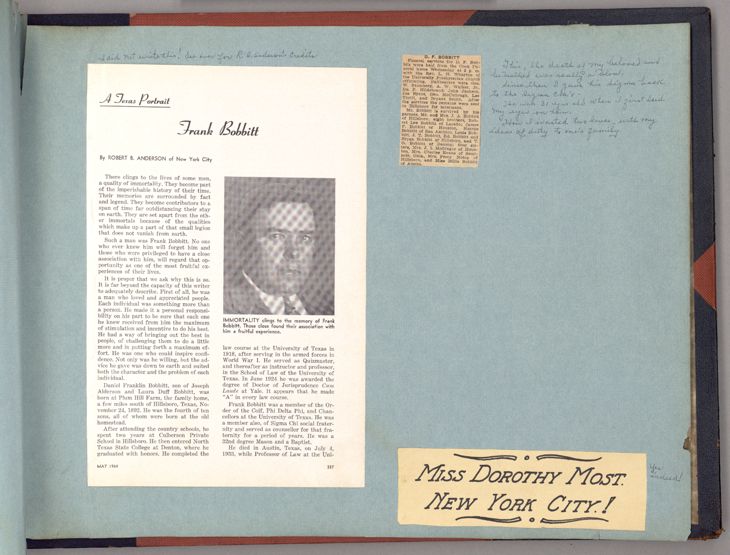 Dorothy Most's Scrapbook page