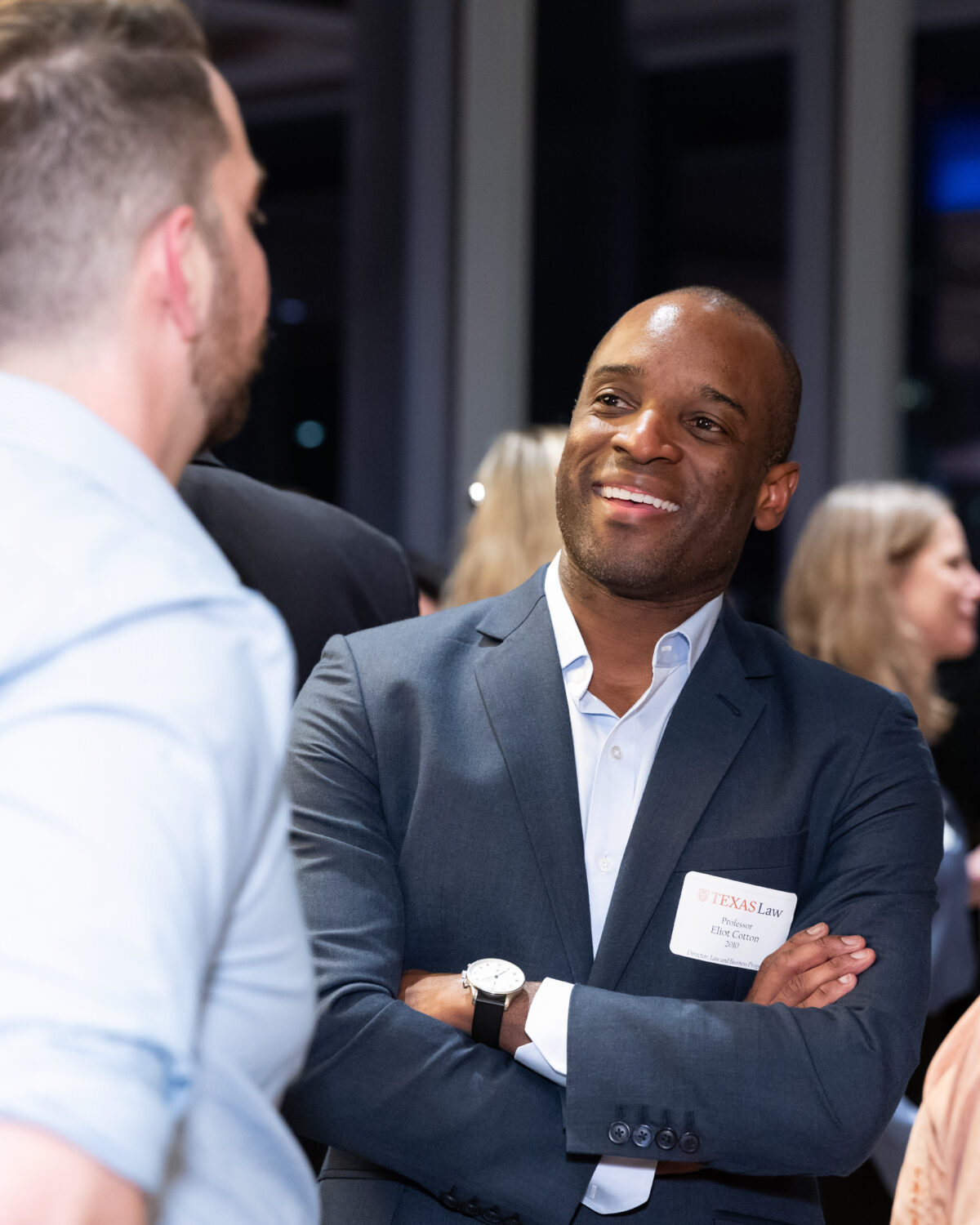 Photograph of Eliot Cotton '10 at the Law and Business Program Happy Hour