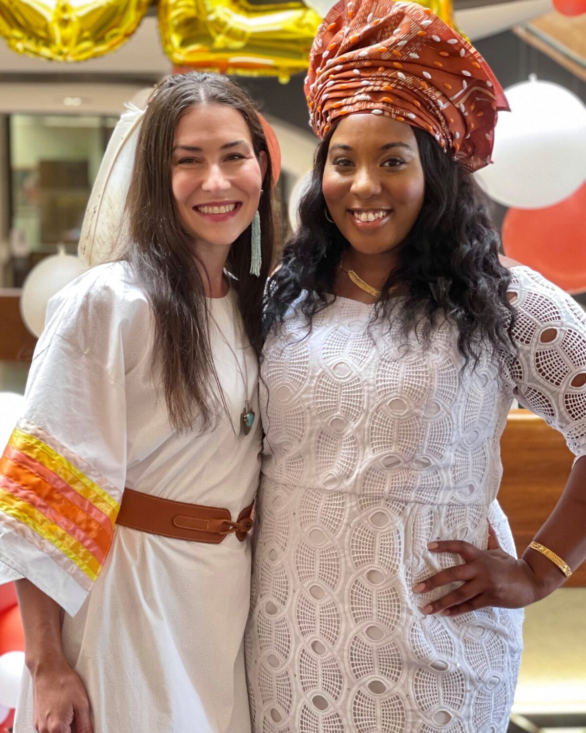 Elizabeth Hamilton and Miatta Echetebu ’21