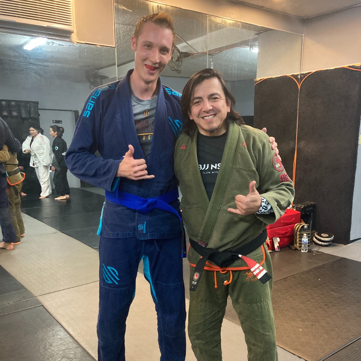 Eric and Jiu Jitsu Instructor