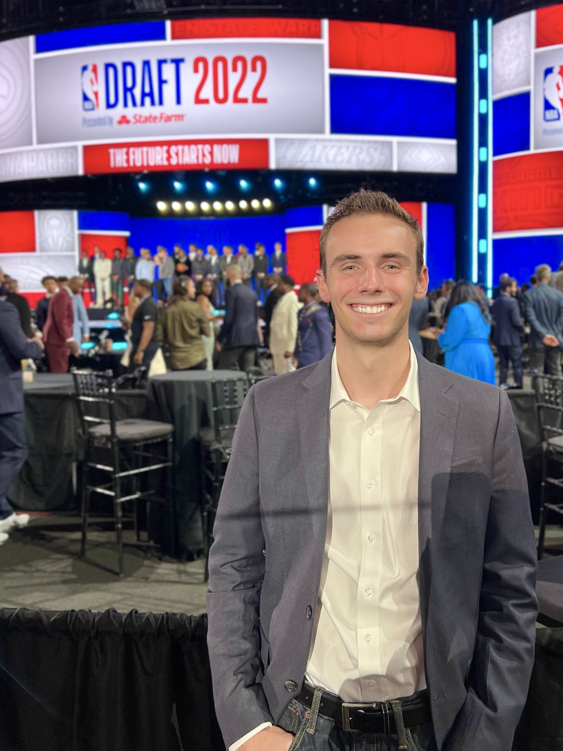 Ryan Faulkner attending the 2022 NBA Draft.