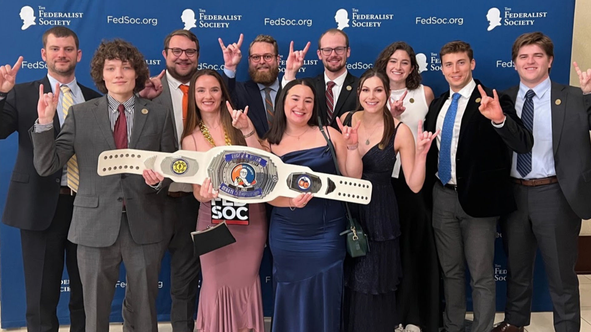 FedSoc debate award group photo