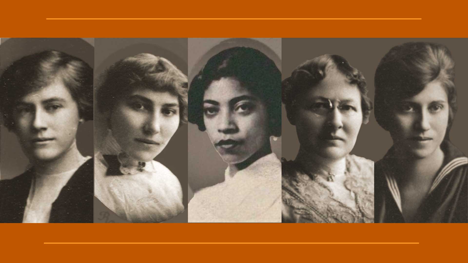 An image of the five first women at Texas Law