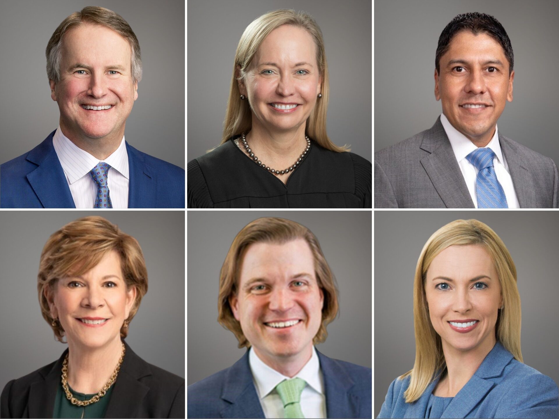 Top Row: Barret Reasoner, Justice Jane Bland, Carlos Rodriguez Bottom Row: Alex Albright, Luke Ledbetter, Amanda Bush