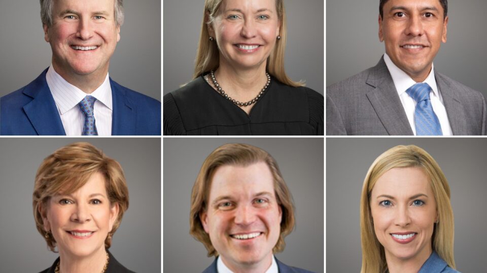 Top Row: Barret Reasoner, Justice Jane Bland, Carlos Rodriguez Bottom Row: Alex Albright, Luke Ledbetter, Amanda Bush