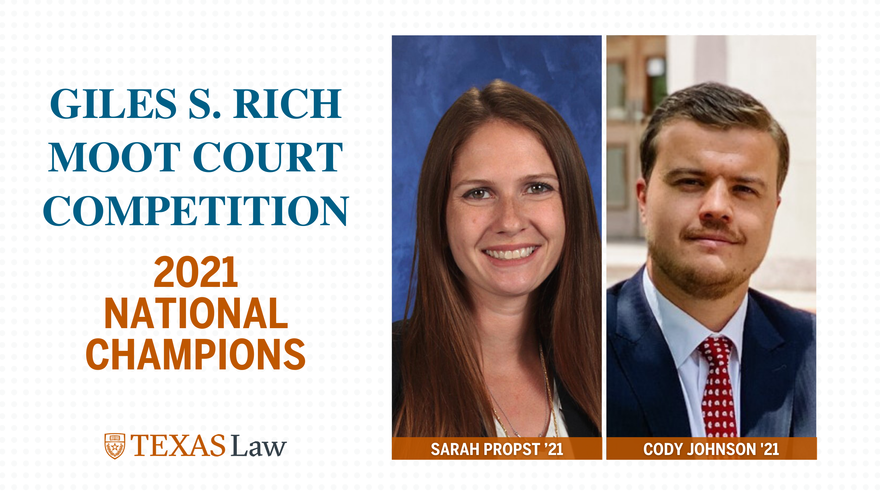 Giles Moot National Champs- Sarah Propst and Cody Johnson