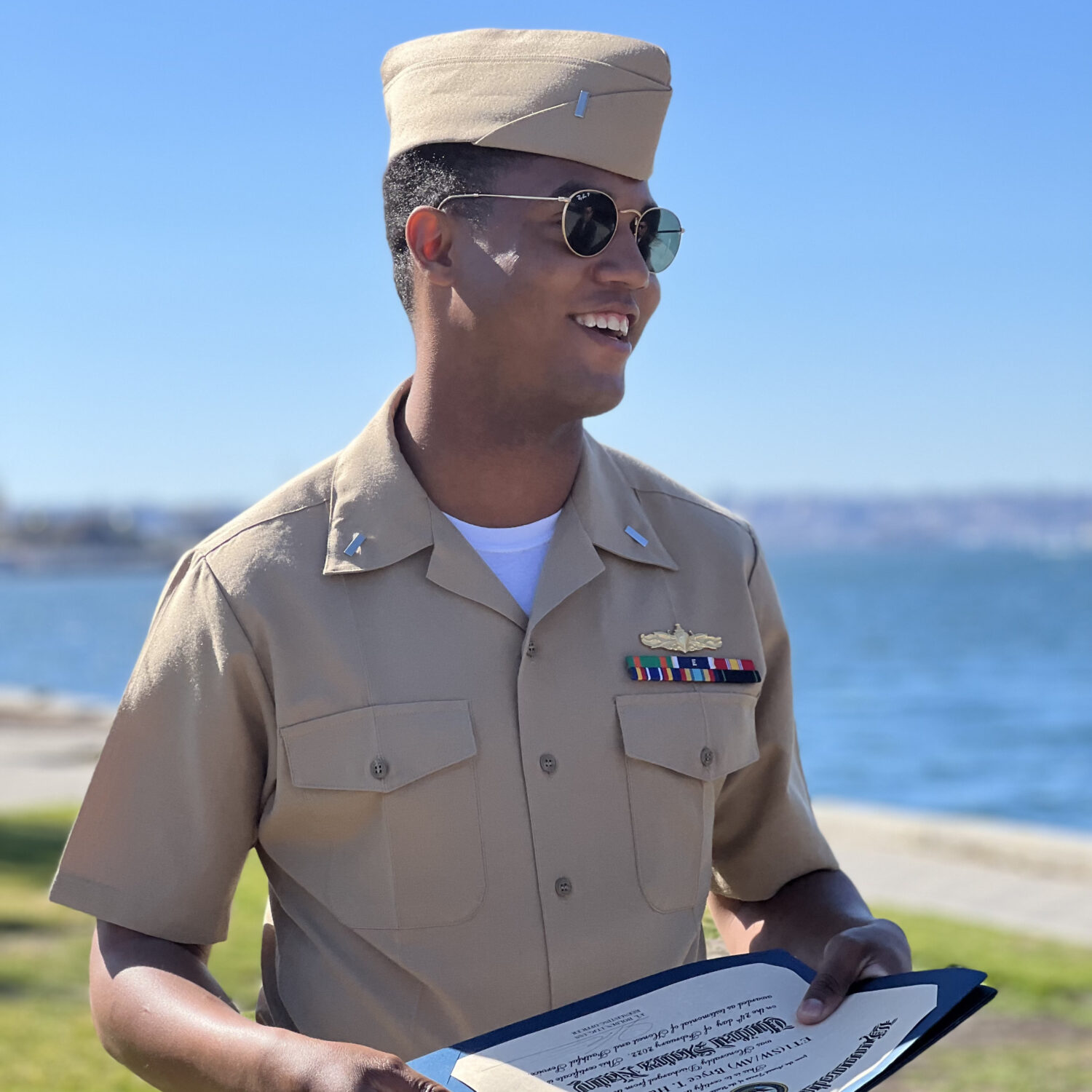 Joe Holden in Navy uniform