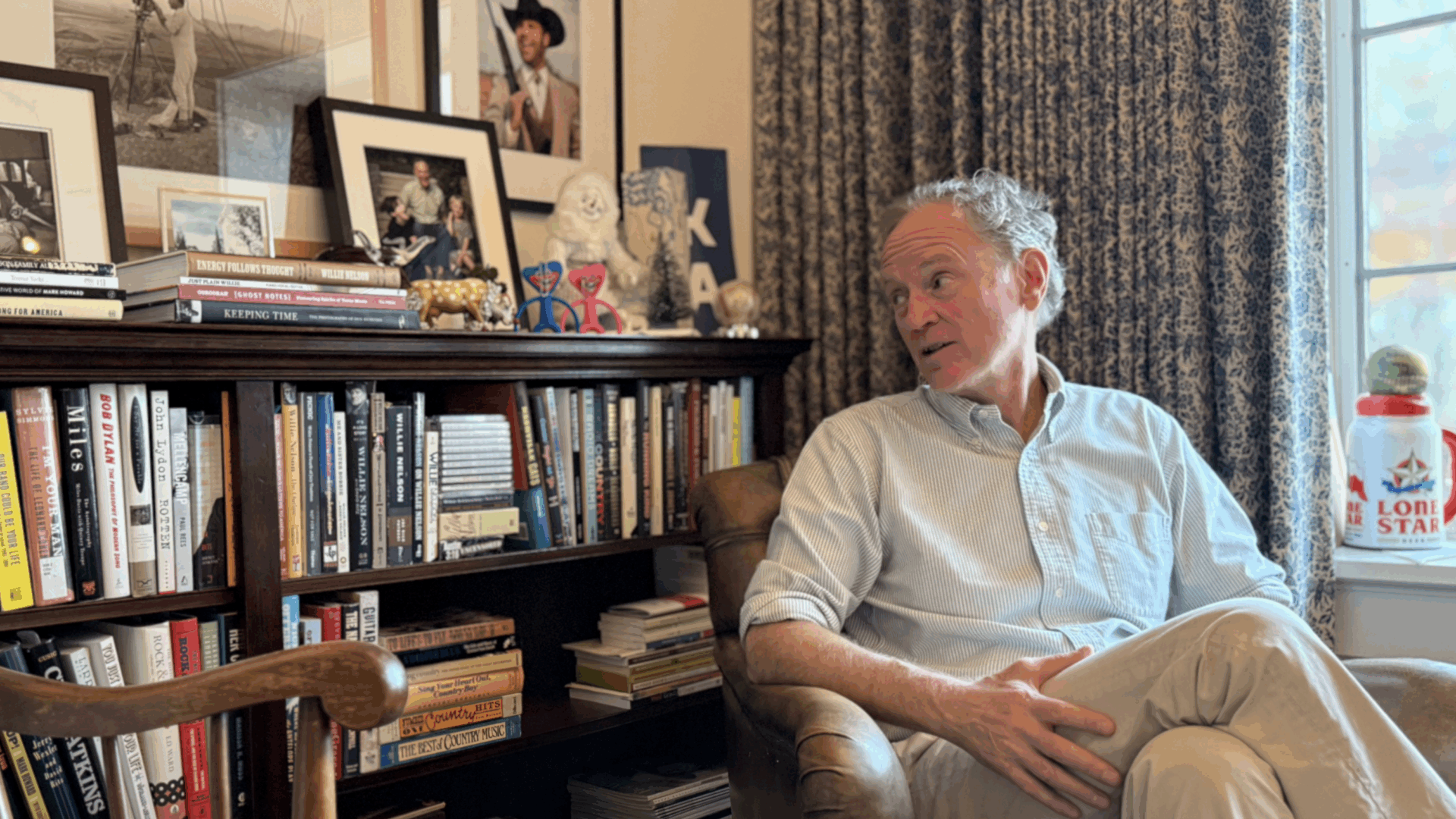 John Spong in his office. Photo by Wendy Schneider