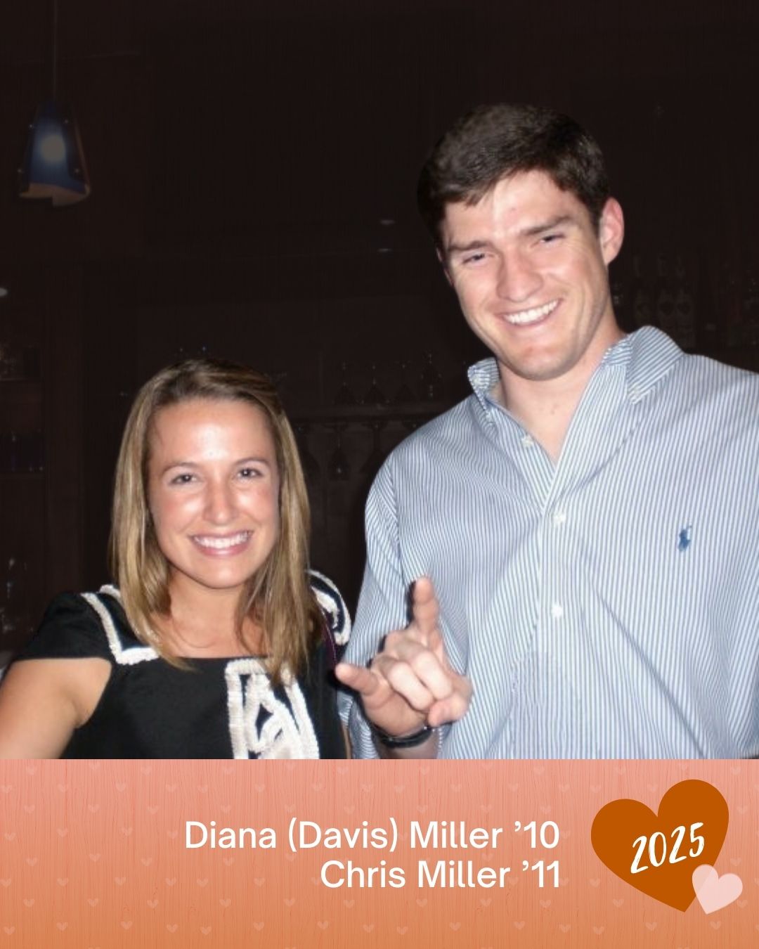 Diana (Davis) Miller ‘10 and Chris Miller ’11