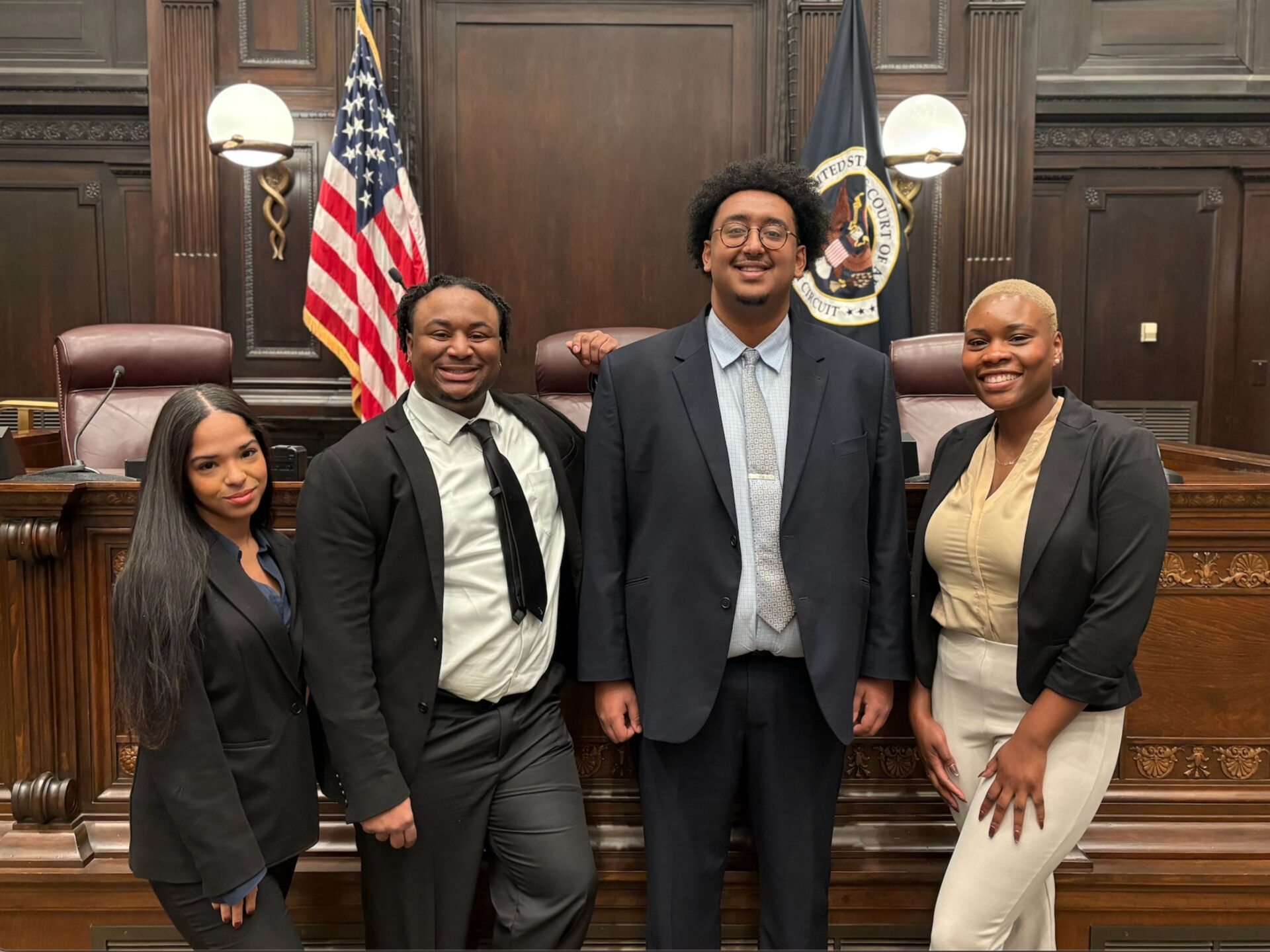 Mock Trial with Leila Jackson, Malcolm Montgomery, Nahom Tulu, and Kiara Witter