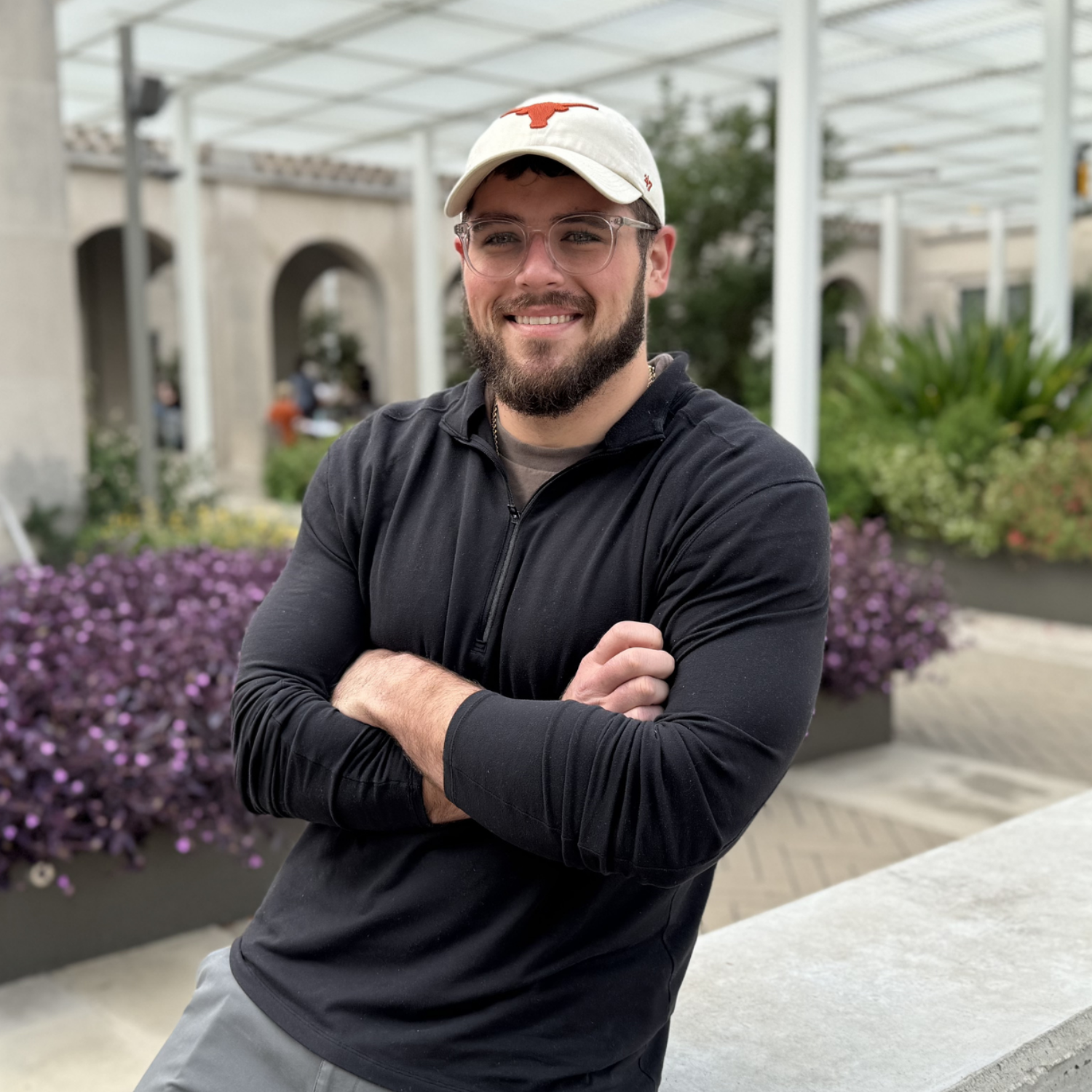 Nico Russolillo in courtyard