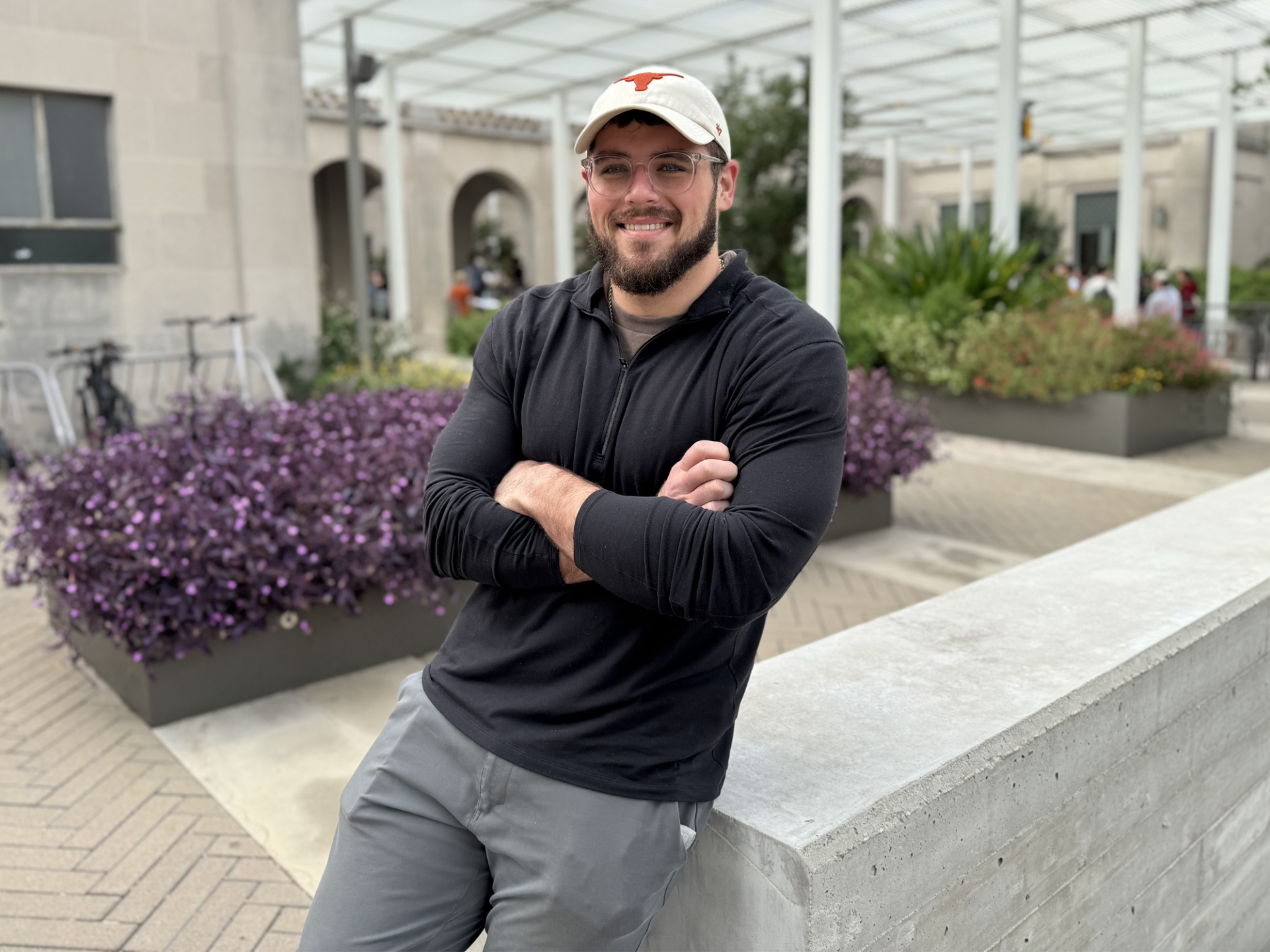 Nico Russolillo in courtyard