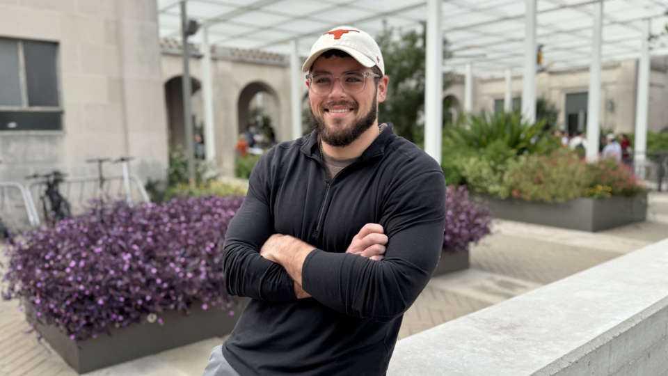 Nico Russolillo in courtyard