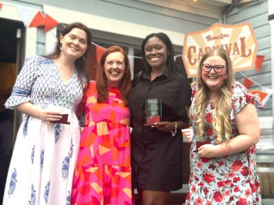 Sydney Jean Gottfried, Assistant Dean Elizabeth Bangs, Natalya Baptiste, and Sydney Sterrett.