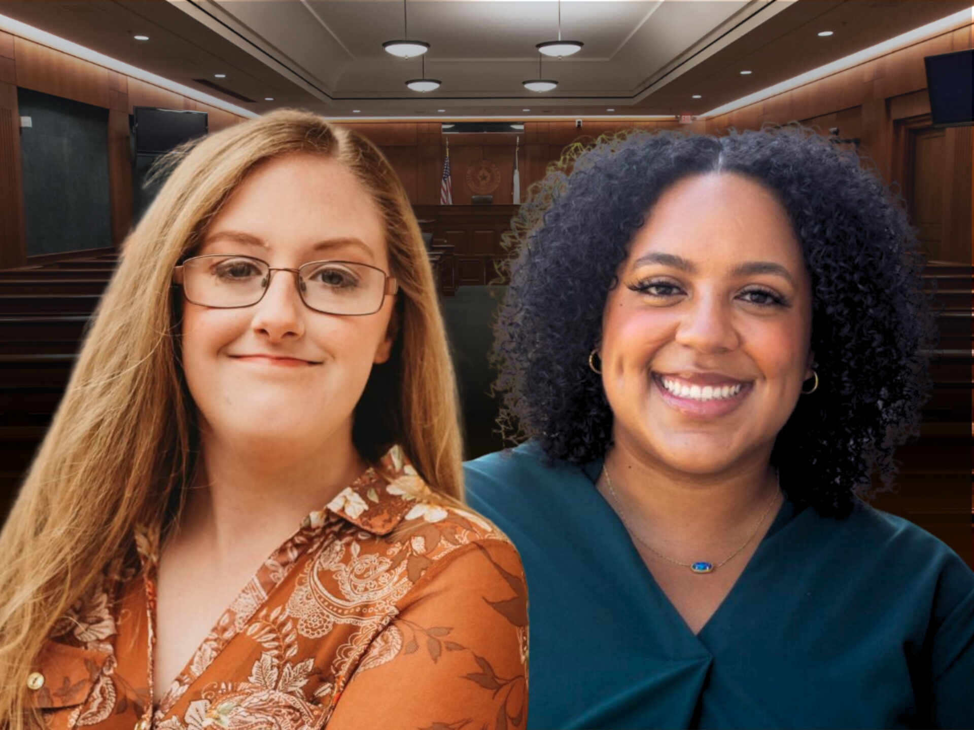 Pro Bono Students Headshots in Courtroom