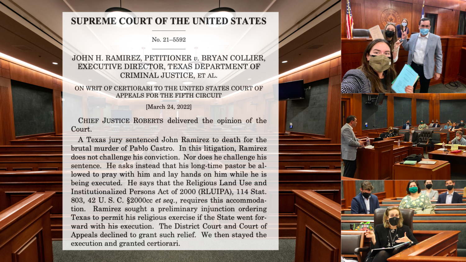 Texas Law Community Secures SCOTUS Win in Ramirez v Collier | Texas Law ...