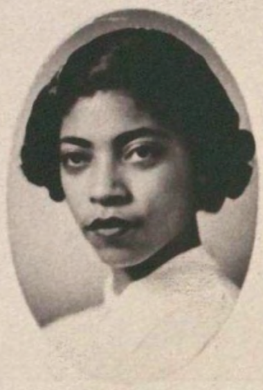 Headshot of Gloria Bradford in her 1954 Senior Law Composite.