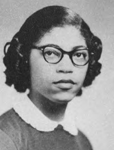 Gloria Bradford in the 1954 Peregrinus, the yearbook of the University of Texas School of Law.