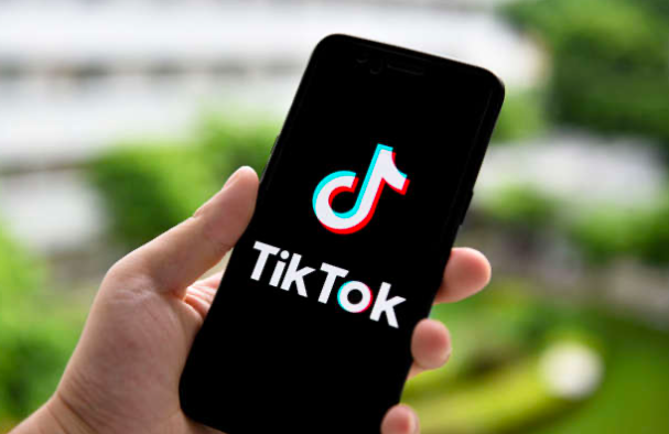 The TikTok logo on a cellphone