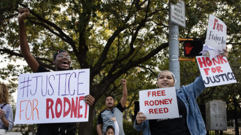 Protestors for Rodney Reed case