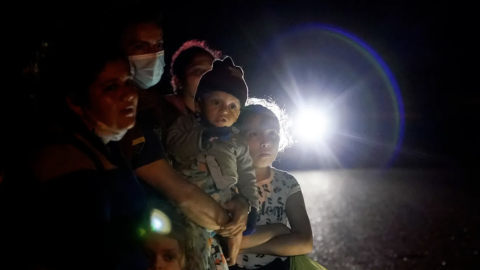 Immigrants at US-Mexico border