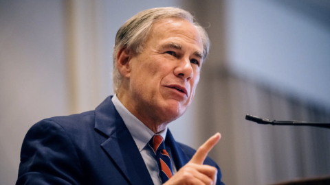 Governor Greg Abbott discussing immigration