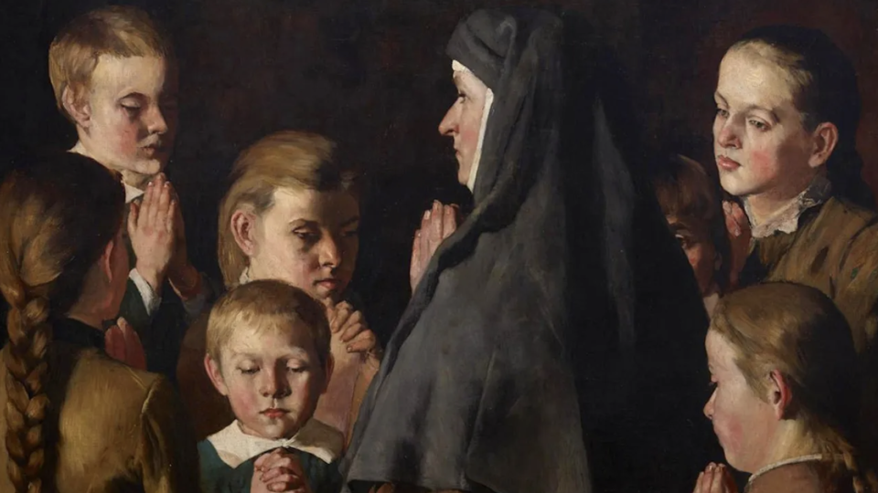 “A Nun Among the Children,” by Ludwik Stasiak