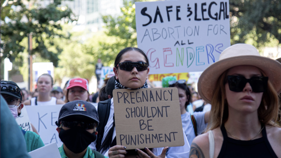 Abortion rights protestors