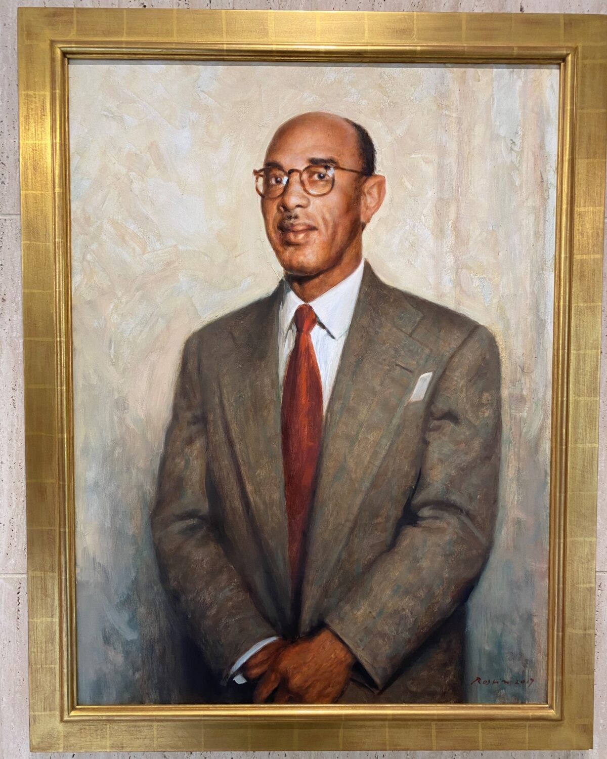 Heamn Sweatt's portrait was dedicated to his legacy and installed at the law school in 2018.